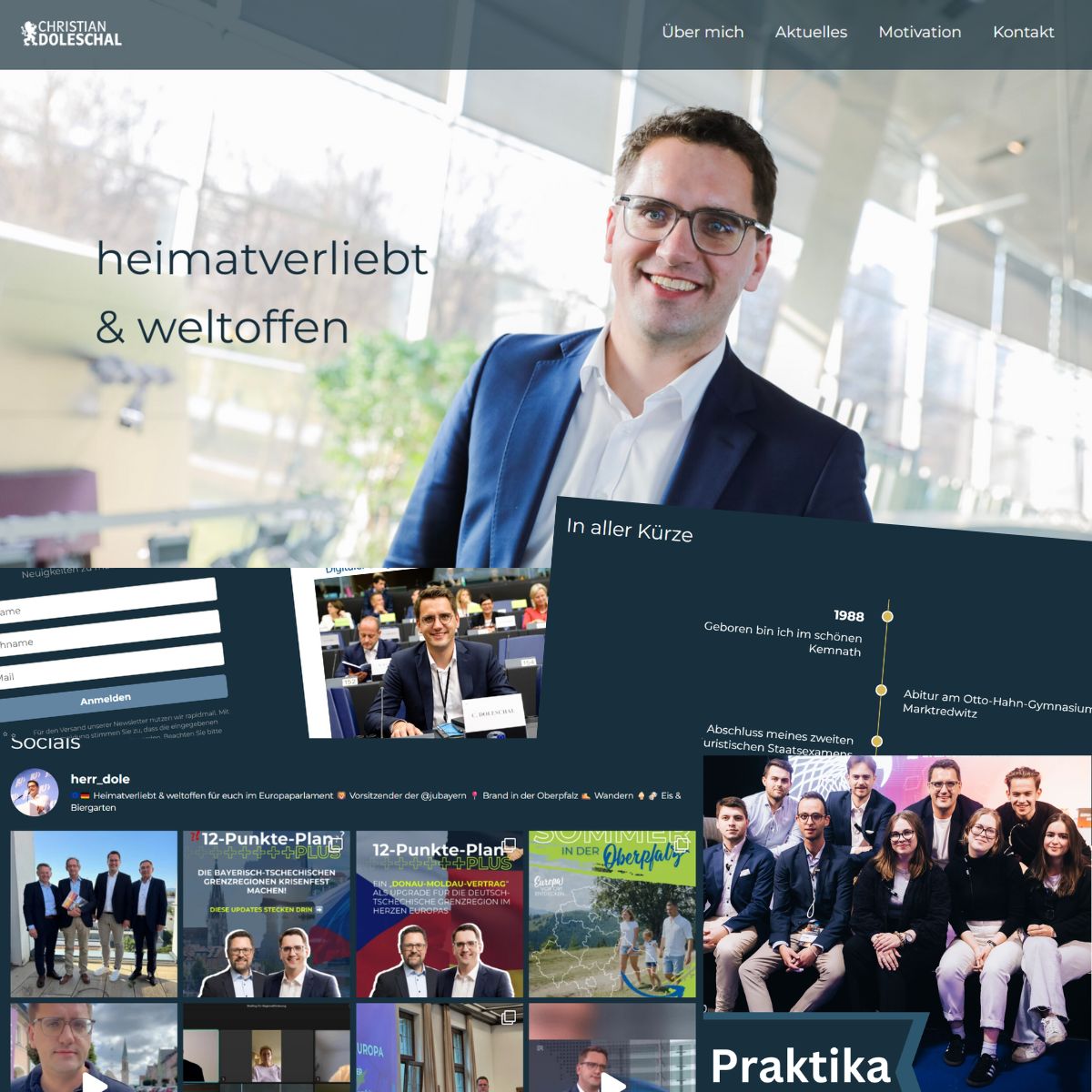 Moderne Webpräsenz für modernen Abgeordneten